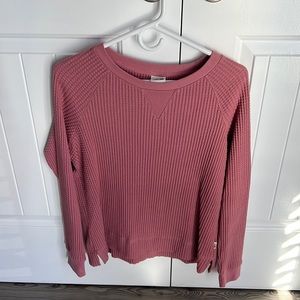 The North Face waffle thermal pullover